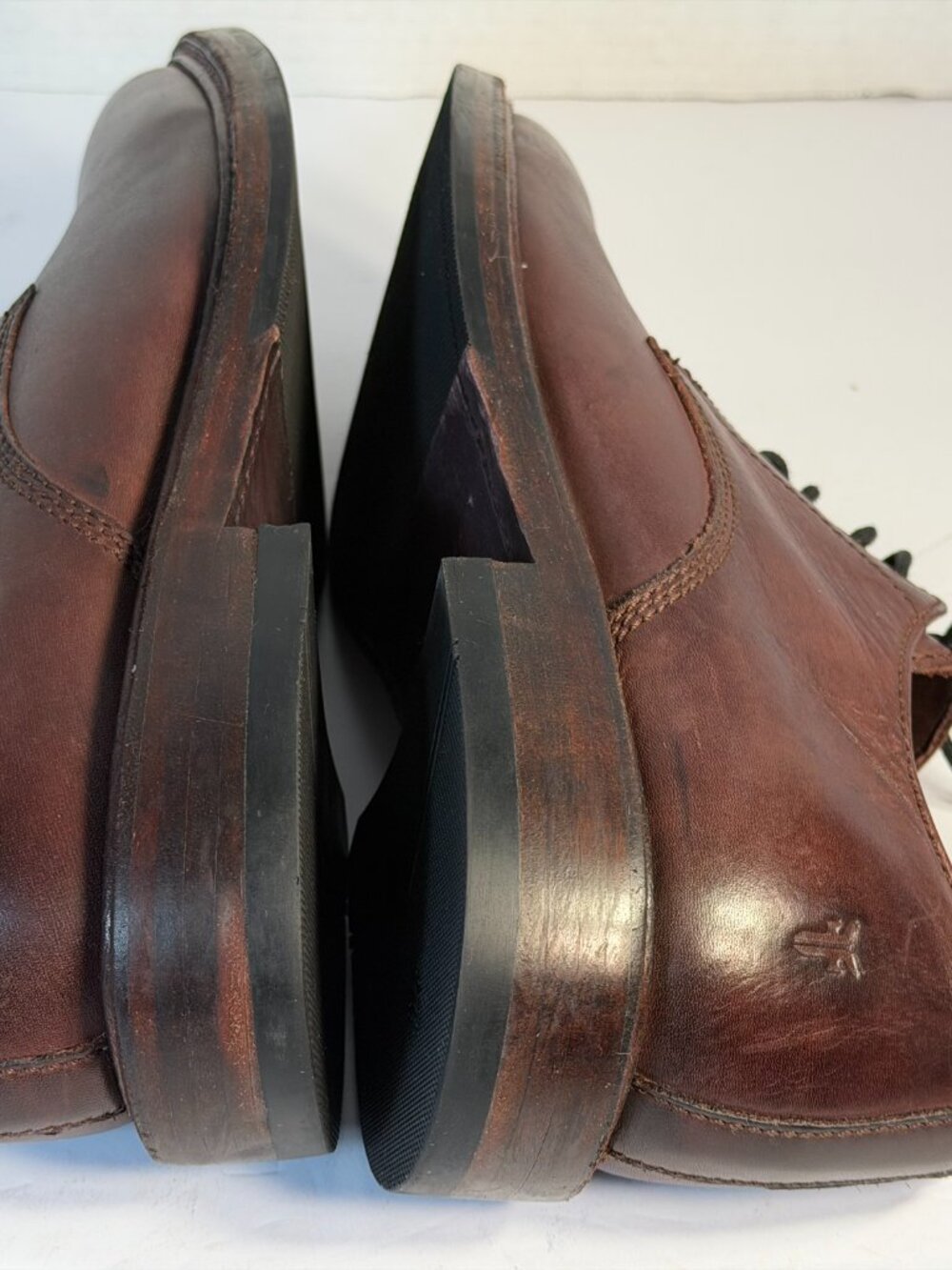 Mens Size 9 FRYE brown leather shoes - Picture 4 of 16